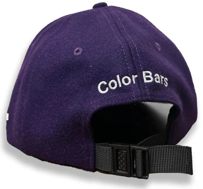 Color Bars Tokyo Club Wool Clipback Hat / Purple